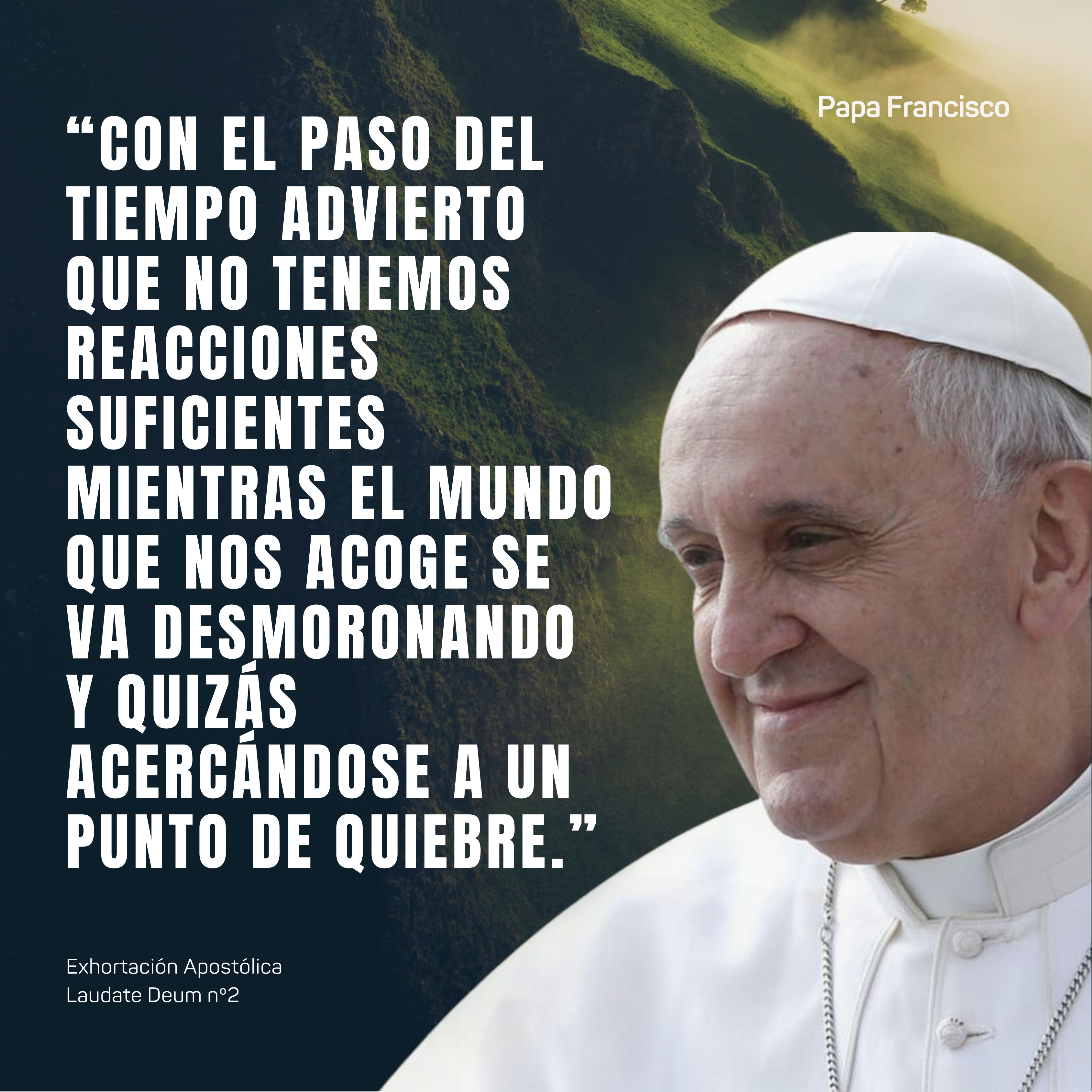 Laudate Deum: Resumen y frases de una exhortación sobre la crisis climática.