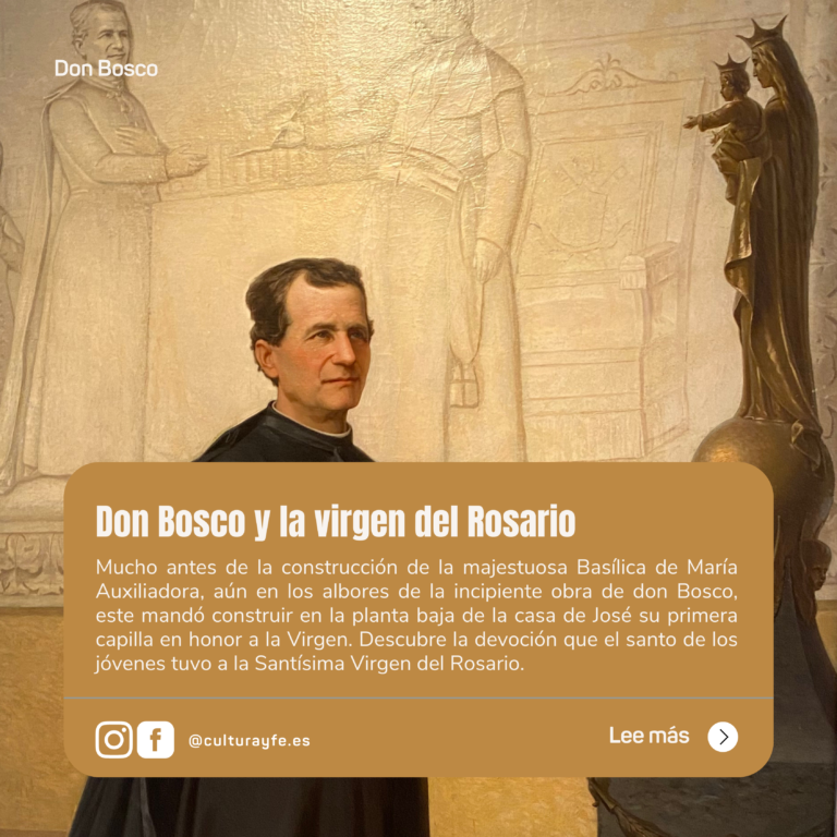 Don Bosco y la virgen del Rosario